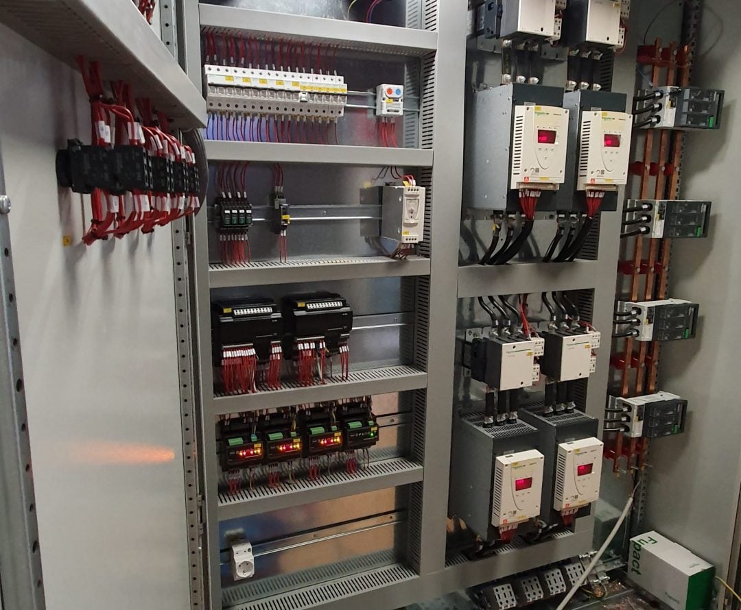 Dhoma elektrike e stacionit te pompimit Durres