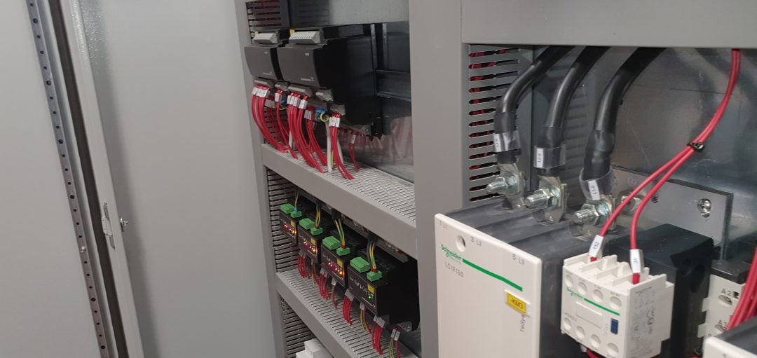 Dhoma elektrike ne stacionin e pompimit Durres