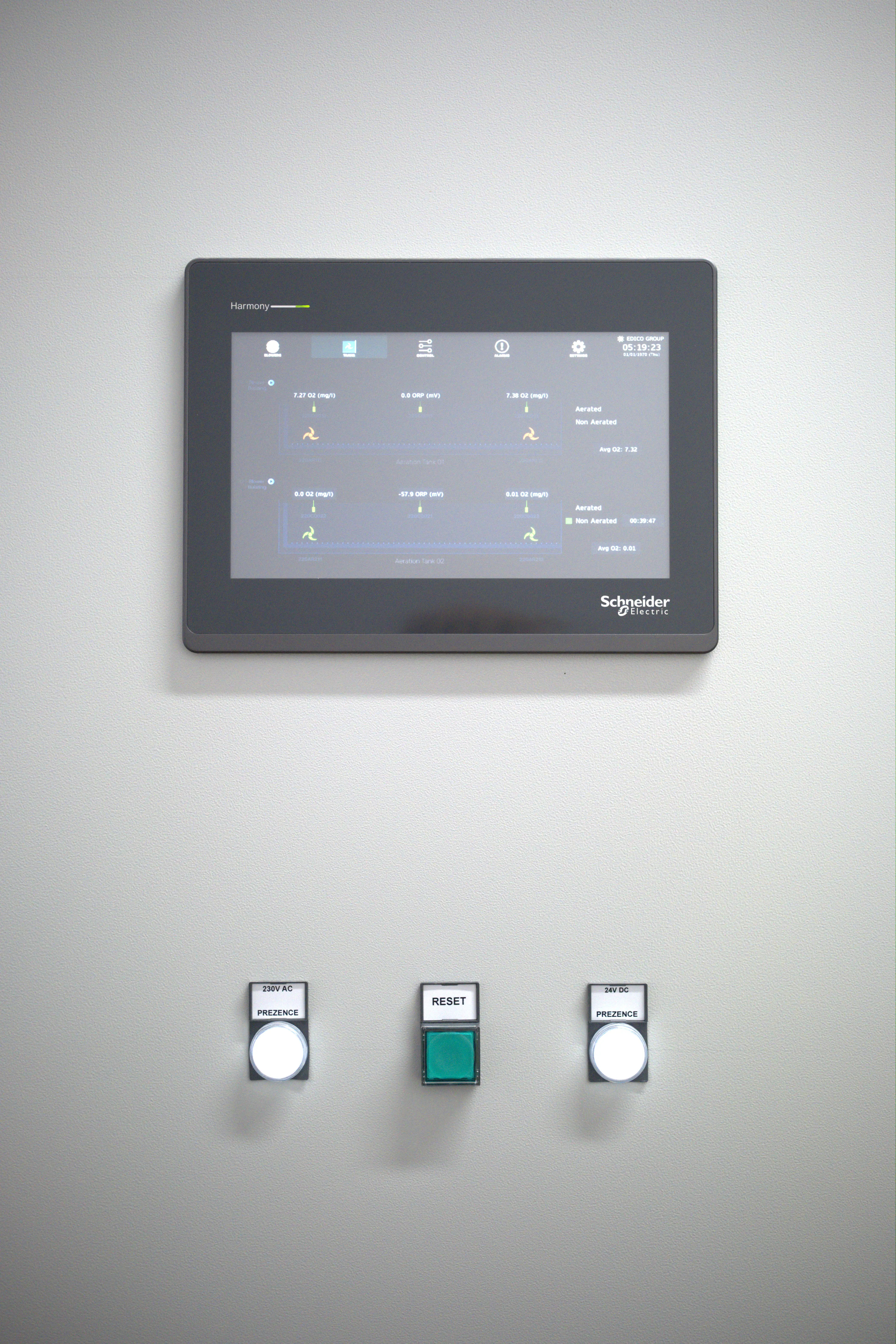Panel elektrik me HMI ne trajtimin biologjik