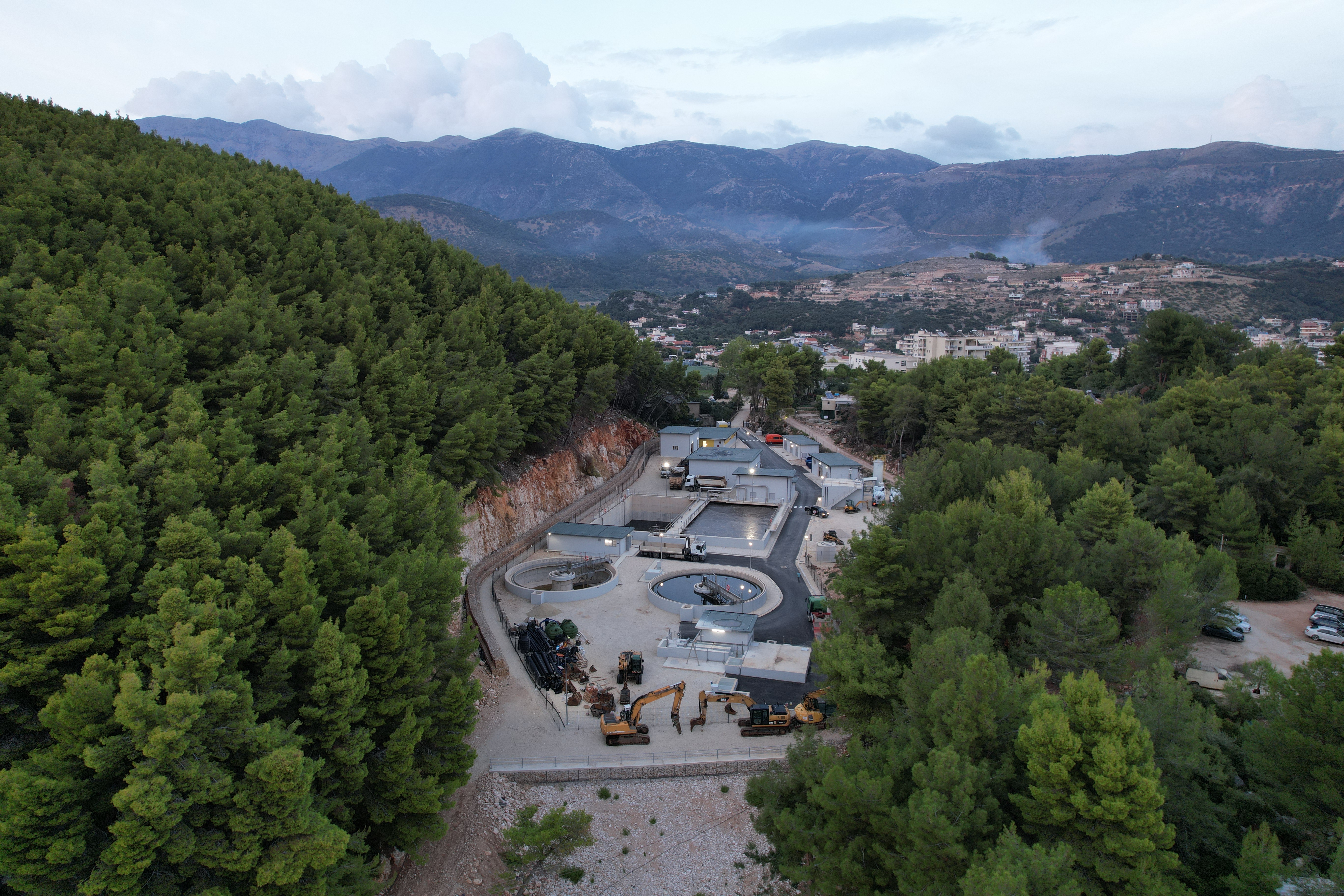 Himara wastewater treatment plant overview
