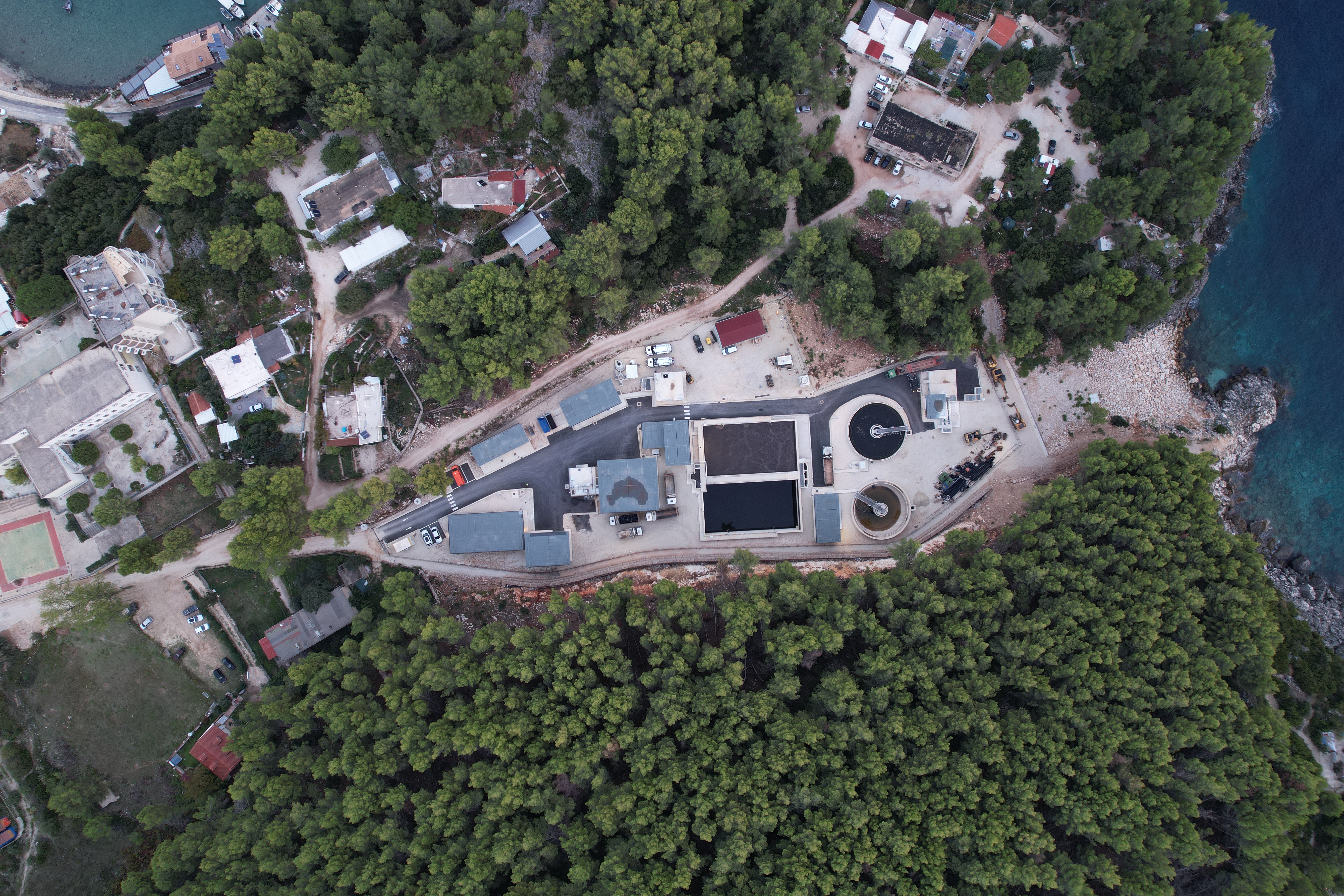 Himara wastewater treatment plant site overview